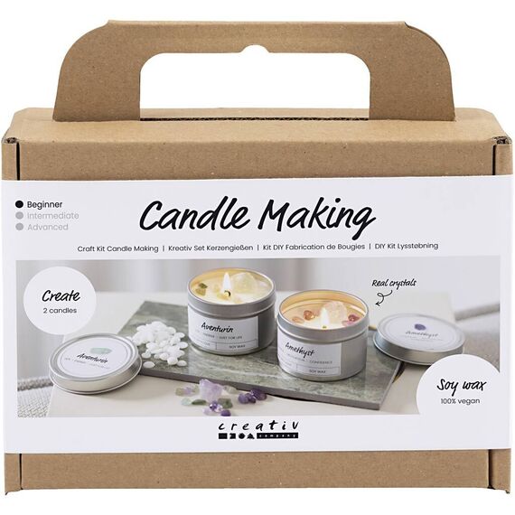 Mini Craft Kit - Candle Casting - Soy Candle w/Aventurin & Amethyst (977753) / Toys - Αταξινόμητα -  - Techbox