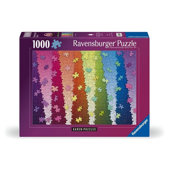 Ravensburger - Puzzle Colors On Colors 1000p (12001027) / Toys - Puzzles - Gifts - Techbox