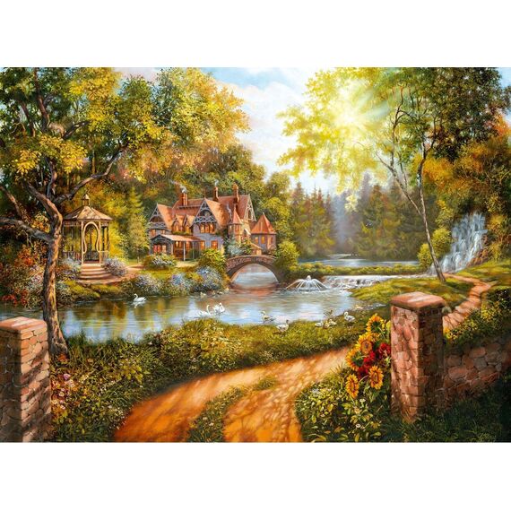 Ravensburger - Puzzle Cottage By The River 500p (12000218) / Toys - Puzzles - Gifts - Techbox