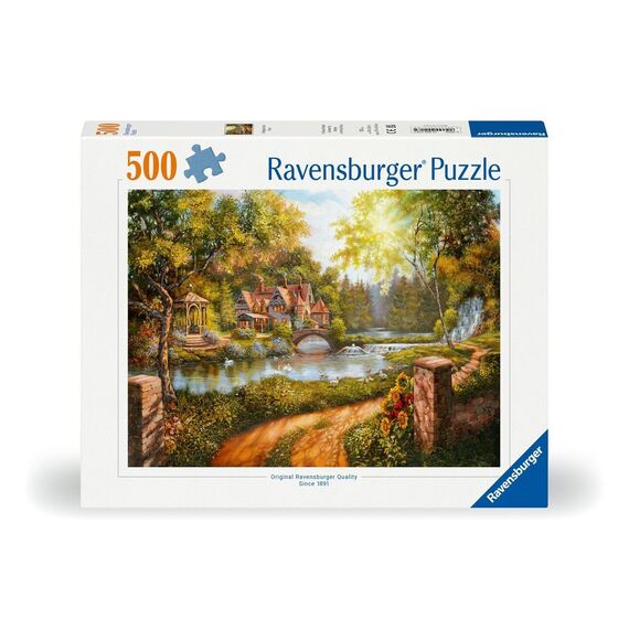 Ravensburger - Puzzle Cottage By The River 500p (12000218) / Toys - Puzzles - Gifts - Techbox