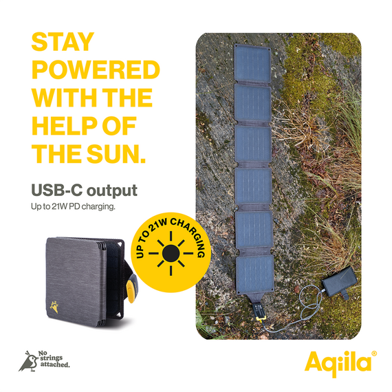 Aqiila - Sunbird P21 - Foldable solar charger with USB-C port / Electronics - Αταξινόμητα -  - Techbox