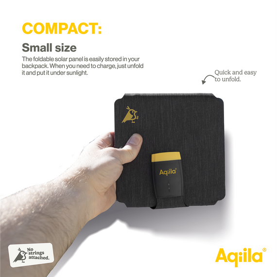 Aqiila - Sunbird P21 - Foldable solar charger with USB-C port / Electronics - Αταξινόμητα -  - Techbox