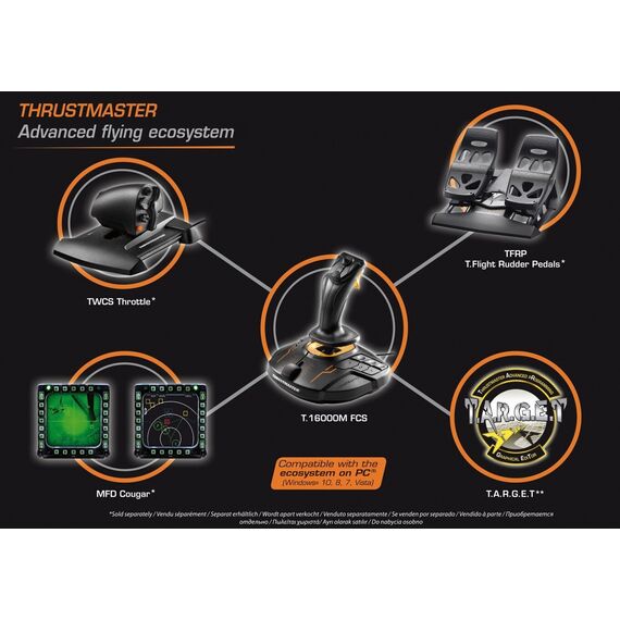 Thrustmaster - T.16000M Joystick (Green) / PC - PC Accessories - Accessories for Consoles - Techbox