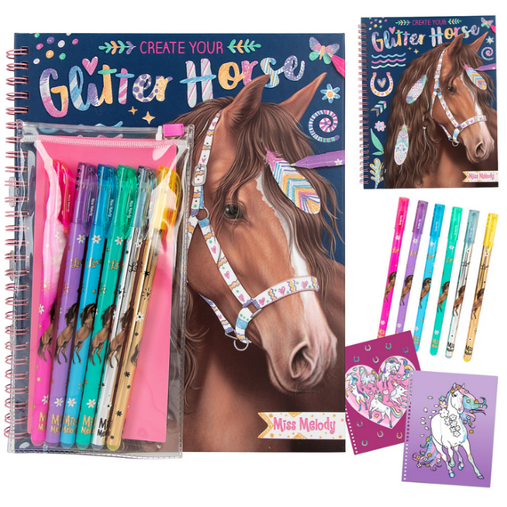 Miss Melody - Glitter Horse Book (0412931) / Toys