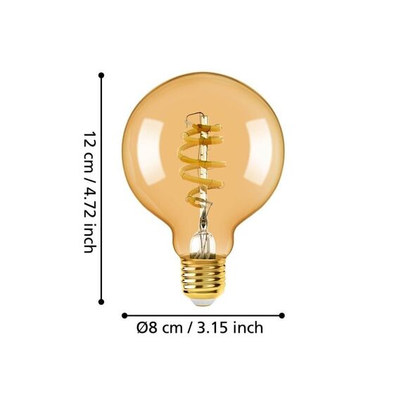 EGLO - E27 G80 spiral, amber - TW - Zigbee, Bluetooth / Electronics | Techbox
