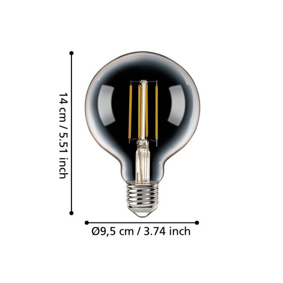 EGLO - E27 G95, clear - White - Zigbee, Bluetooth / Electronics | Techbox