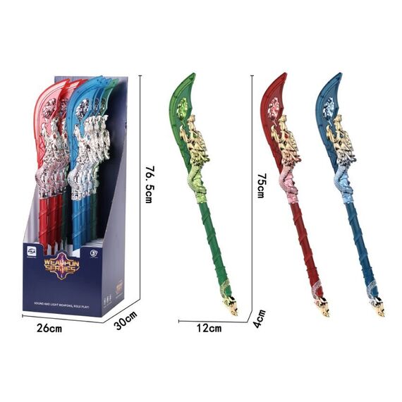 Sea&Sun - Machete w. Light & Sound 8pcs Display (6616A) / Toys