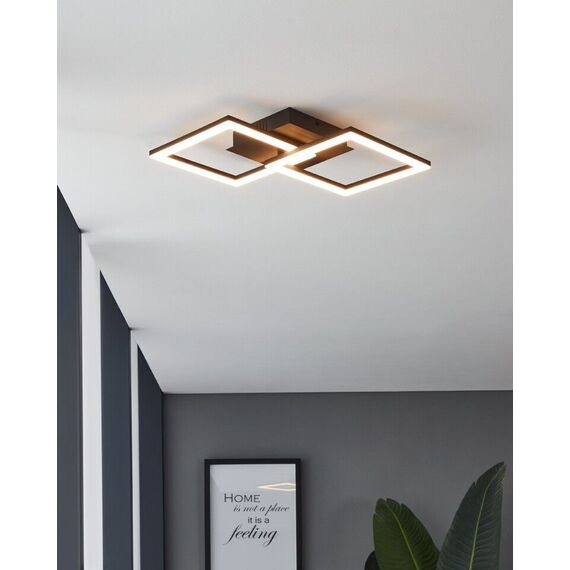 EGLO - Paranday-Z ceiling lamp w/squares black 52.5x31 - TW - Zigbee, Bluetooth / Electronics | Techbox