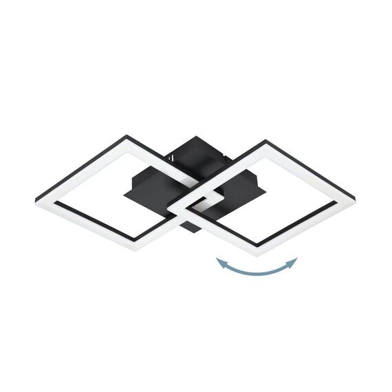 EGLO - Paranday-Z ceiling lamp w/squares black 52.5x31 - TW - Zigbee, Bluetooth / Electronics | Techbox