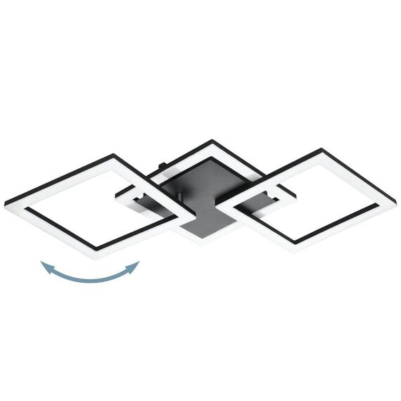 EGLO - Paranday-Z ceiling lamp w/squares black 65x31 - TW - Zigbee, Bluetooth / Electronics | Techbox