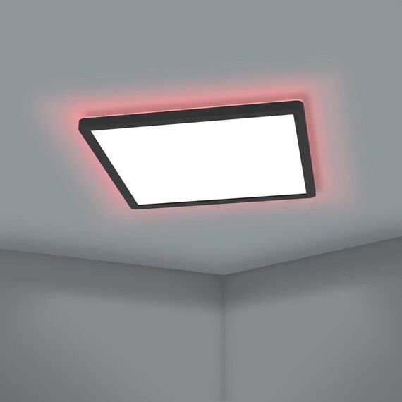 EGLO - Rovito-Z ceiling lamp black 29.5x29.5 - RGB + TW - Zigbee, Bluetooth / Electronics | Techbox