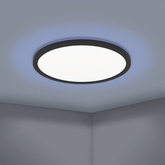 EGLO - Rovito-Z ceiling lamp black Ø42 - RGB + TW - Zigbee, Bluetooth / Electronics | Techbox