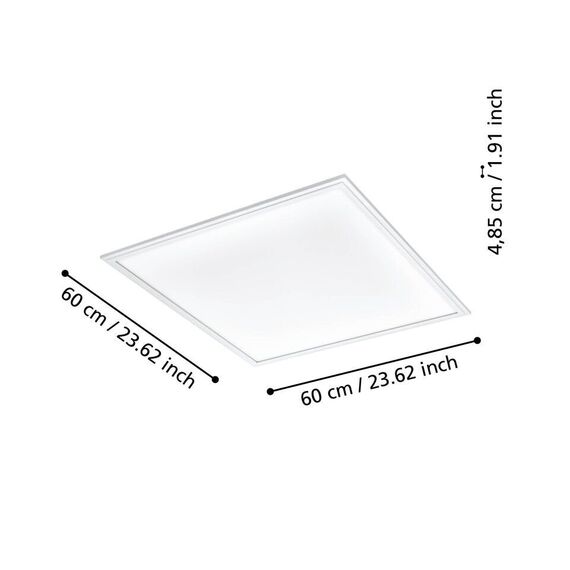 EGLO - Salobrena-Z panel white 59.5x59.5 - TW - Zigbee, Bluetooth / Electronics | Techbox