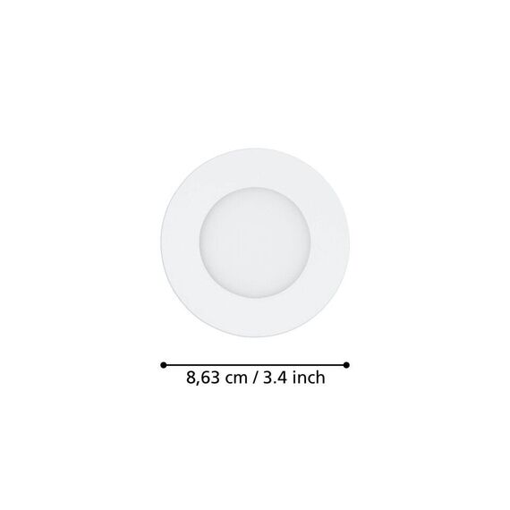 EGLO - Set of 3x Fueva-Z Recessed Lights, White Ø8.5 - TW - Zigbee, Bluetooth / Electronics - Αταξινόμητα -  - Techbox