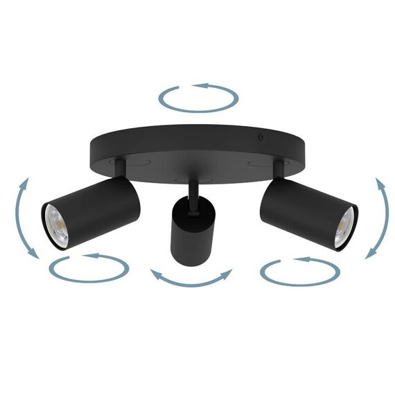 EGLO - Telimbela-Z spot roundel black - RGB + TW - Zigbee, Bluetooth / Electronics - Αταξινόμητα -  - Techbox