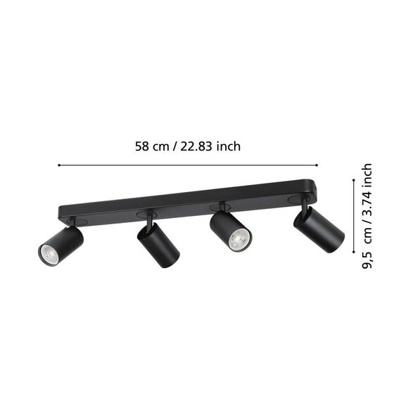 EGLO - Telimbela-Z track light black - RGB + TW - Zigbee, Bluetooth / Electronics - Αταξινόμητα -  - Techbox