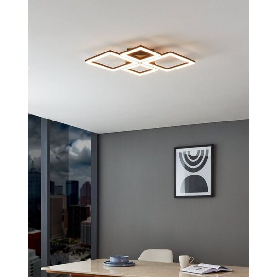 EGLO - Paranday-Z ceiling lamp w/squares black 47x43 - TW - Zigbee, Bluetooth / Electronics | Techbox