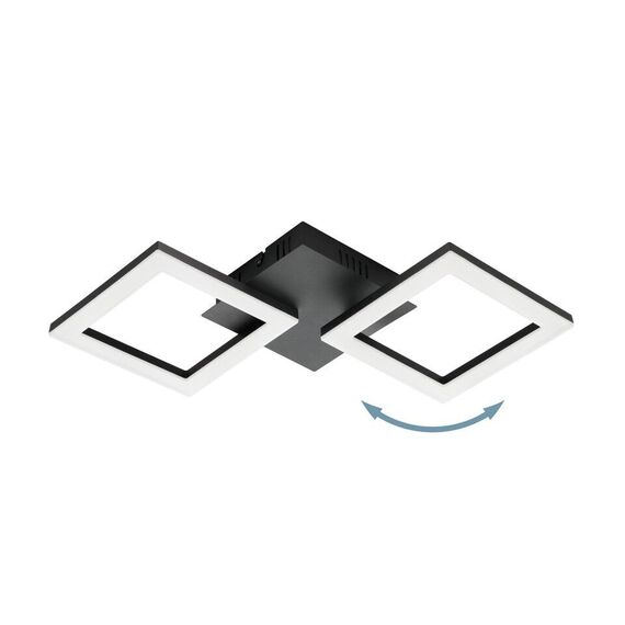 EGLO - Paranday-Z ceiling lamp with squares black 47x22.5 - TW - Zigbee, Bluetooth / Electronics | Techbox