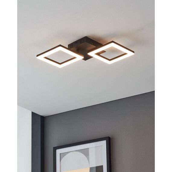 EGLO - Paranday-Z ceiling lamp with squares black 47x22.5 - TW - Zigbee, Bluetooth / Electronics | Techbox