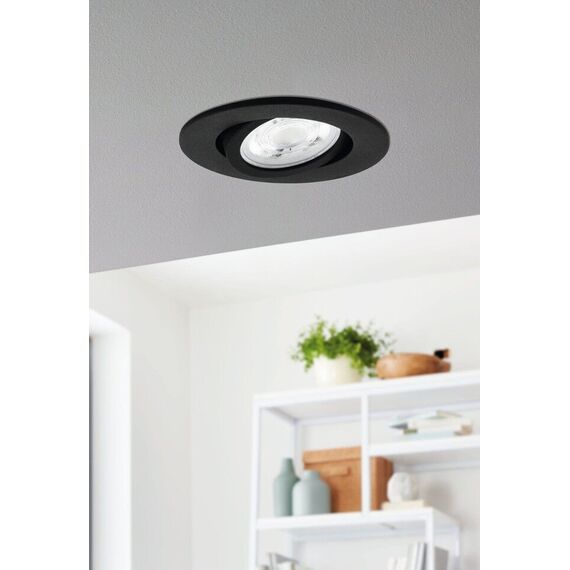 EGLO - Saliceto-Z recessed light black Ø8.8 - RGB + TW - Zigbee, Bluetooth / Electronics - Αταξινόμητα -  - Techbox