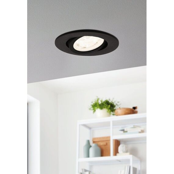 EGLO - Saliceto-Z recessed light black Ø8.8 - RGB + TW - Zigbee, Bluetooth / Electronics - Αταξινόμητα -  - Techbox