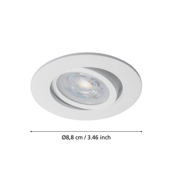 EGLO - Saliceto-Z recessed light white Ø8.8 - RGB + TW - Zigbee, Bluetooth / Electronics - Αταξινόμητα -  - Techbox
