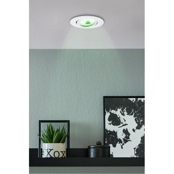 EGLO - Saliceto-Z recessed light white Ø8.8 - RGB + TW - Zigbee, Bluetooth / Electronics - Αταξινόμητα -  - Techbox