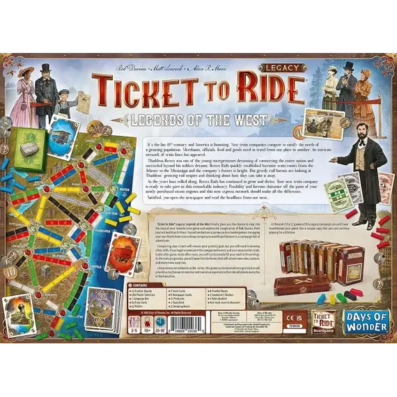 Ticket to Ride - Legacy - Legends of the West (DOW720036) / Toys - Αταξινόμητα -  - Techbox