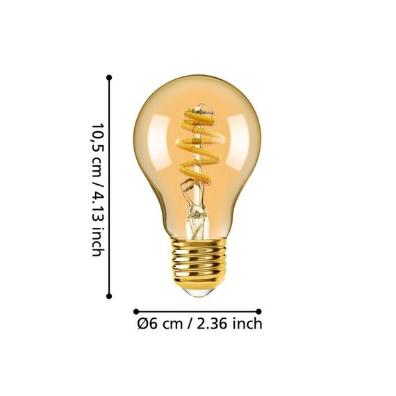 EGLO - E27 A60 spiral, amber - TW - Zigbee, Bluetooth / Electronics | Techbox