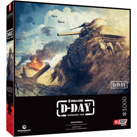 Good Loot - Gaming Puzzle: World of Tanks D-Day - 1000 / Fan Shop and Merchandise - Puzzles - Gifts - Techbox