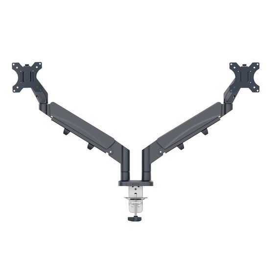 Leitz - Ergo Monitor arm space-saving dual - Dark grey / Computers