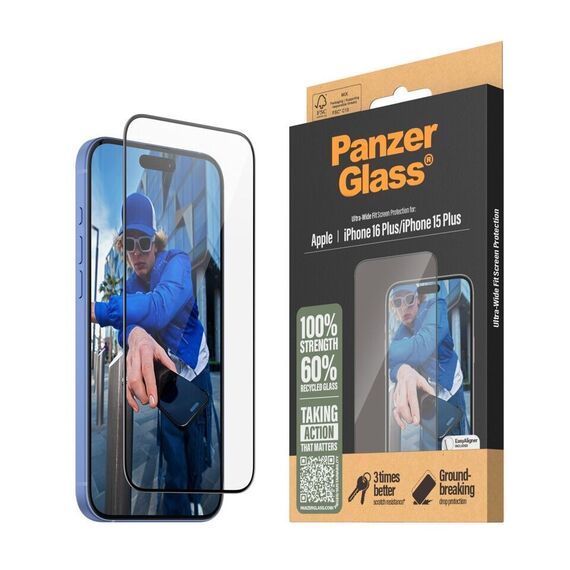 PanzerGlass - Screen Protection - iPhone 16 Plus - Ultra Wide Fit / Electronics - Αταξινόμητα -  - Techbox