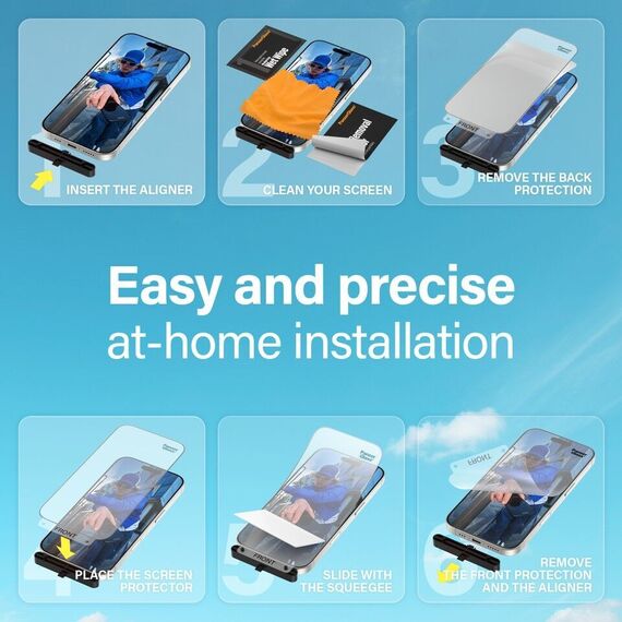 PanzerGlass - Screen Protection MATRIX - iPhone 16 Pro  Max - Ultra Wide Fit / Electronics | Techbox