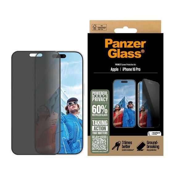 PanzerGlass - Screen Protection Privacy - iPhone 16 Pro - Ultra Wide Fit / Electronics