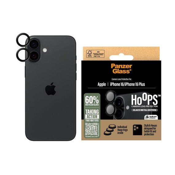 PanzerGlass - Hoops Lens Protector - iPhone 16/iPhone 16 Plus - Black / Electronics - Αταξινόμητα -  - Techbox