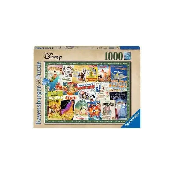 Ravensburger - Puzzle - Disney Vintage Movie Post.1000p (12000689) / Toys - Puzzles - Gifts - Techbox