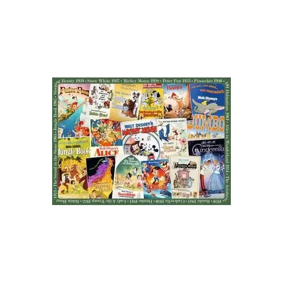 Ravensburger - Puzzle - Disney Vintage Movie Post.1000p (12000689) / Toys - Puzzles - Gifts - Techbox