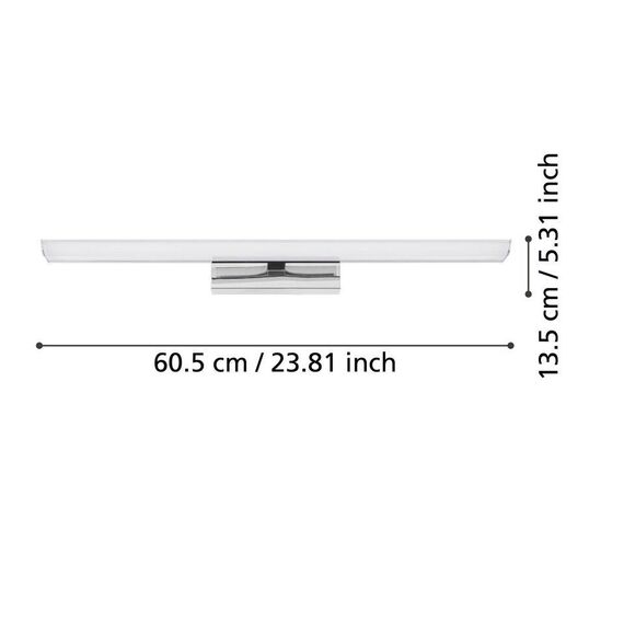 EGLO - Tabiano-Z mirror lamp chrome L60.5 - RGB + TW - Zigbee, Bluetooth / Electronics - Αταξινόμητα -  - Techbox