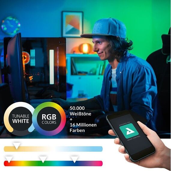 EGLO - Tabiano-Z mirror lamp chrome L60.5 - RGB + TW - Zigbee, Bluetooth / Electronics - Αταξινόμητα -  - Techbox