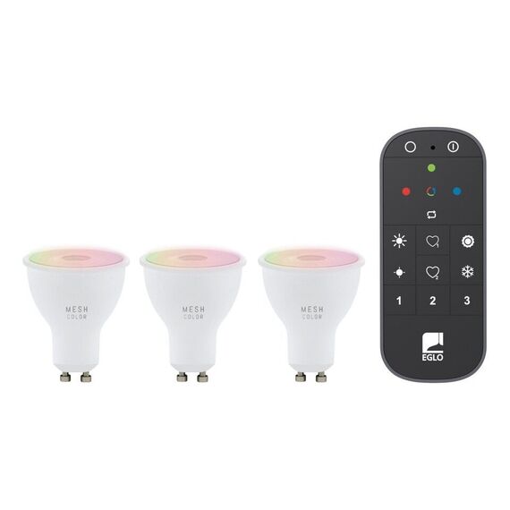 EGLO - Set of 3x GU10, remote control - RGB + TW - Zigbee, Bluetooth / Electronics - Αταξινόμητα -  - Techbox