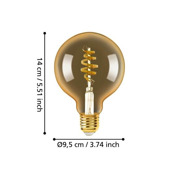 EGLO - E27 G95 spiral, amber - TW - Zigbee, Bluetooth / Electronics | Techbox