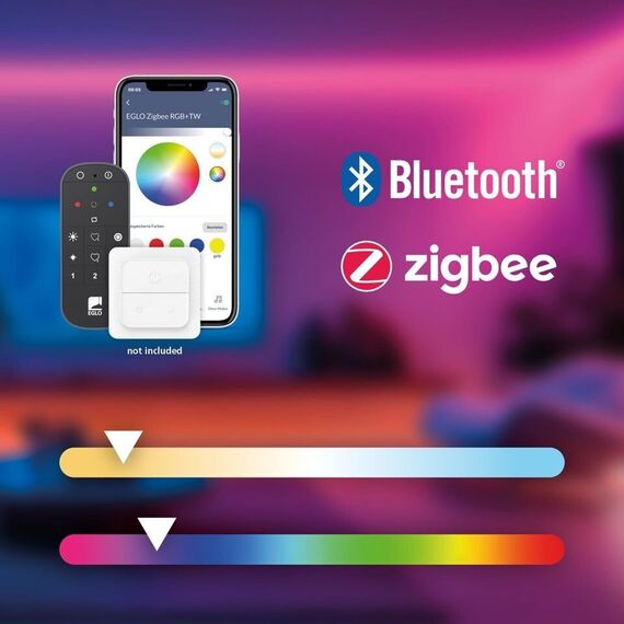 EGLO - Fraioli-Z floor lamp black - RGB + TW - Zigbee, Bluetooth / Electronics - Αταξινόμητα -  - Techbox