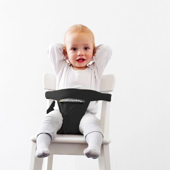 MiniMonkey - Mini Chair -  Recycled Fabric - Black (MM8718144963830) / Baby and Children