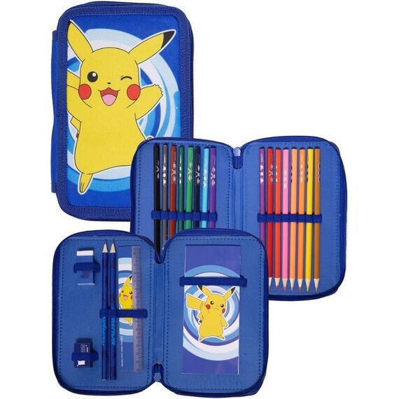 Pokémon - Pencil Case w/2-compartment  (161708516) / Toys - Merchandise Office Supplies - Various - Techbox