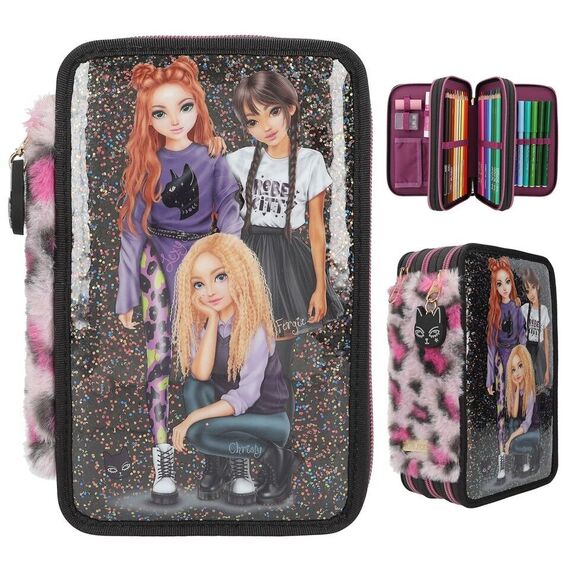 TOPModel - Triple Pencil Case REBEL KITTY ( 0413017 ) / Toys |  Techbox
