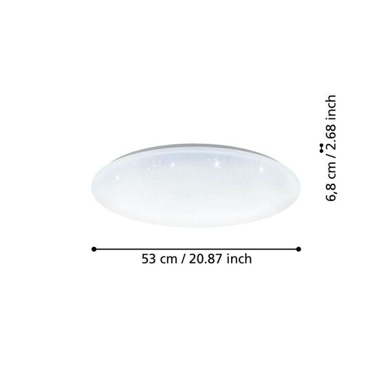 EGLO - Totari-Z ceiling lamp white with crystal effect Ø53 - TW - Zigbee, Bluetooth / Electronics | Techbox