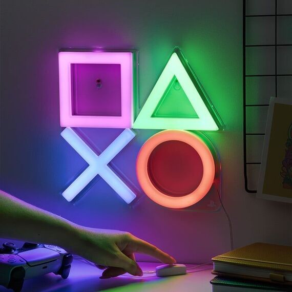 Playstation Wall Mountable LED Neon Light / Fan Shop and Merchandise - Led Lights & Alarm Clocks - Gifts - Techbox