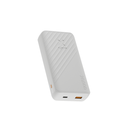 Xtorm - 15W FastCharge Go2 Powerbank 20.000 - Ash White / Electronics - Powerbanks - Smartphone Chargers - Techbox