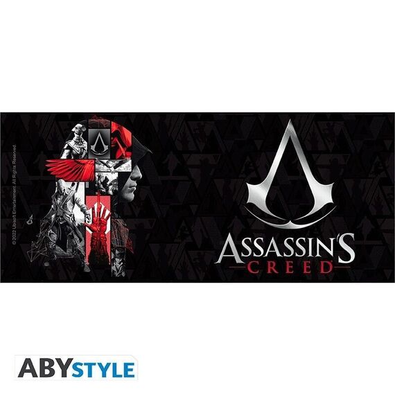ASSASSIN'S CREED - Mug - 320 ml - Crest black & red - subli x2 / Fan Shop and Merchandise |  Techbox