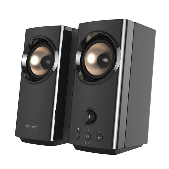 Creative - T60 Compact Hi-Fi 2.0 Speakers, Black / Computers